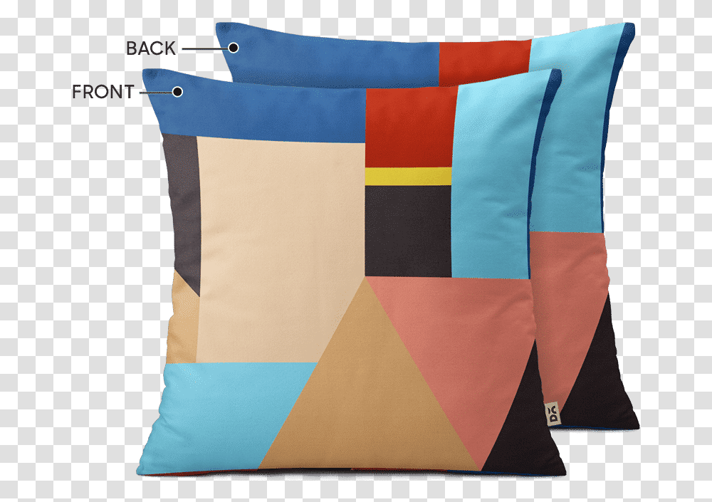 Dailyobjects Abstract Geometrical Shapes, Pillow, Cushion, Flag Transparent Png