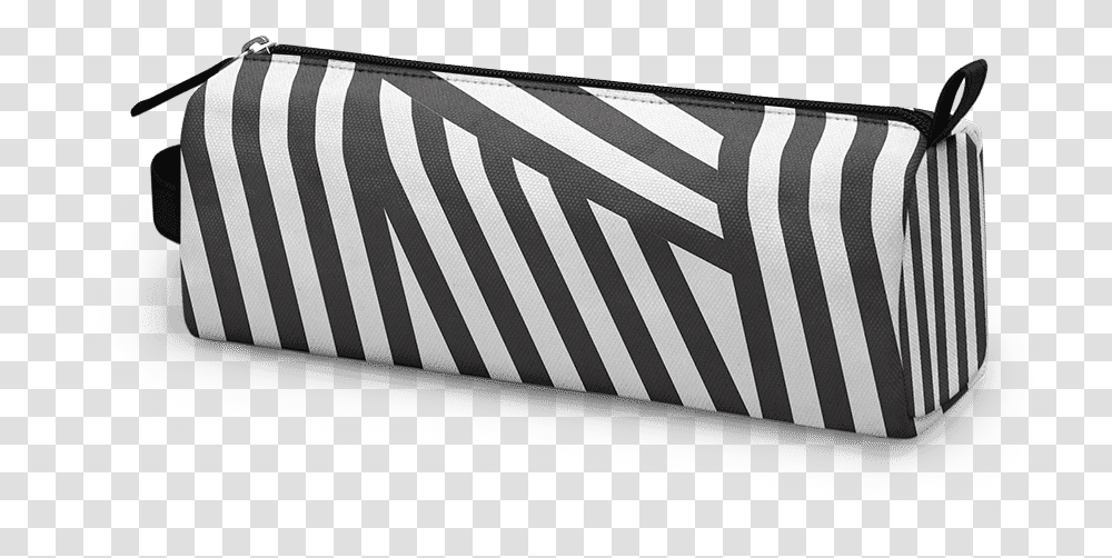 Dailyobjects Black Stripes Elemental Pouch Buy Online Handbag, Pillow, Cushion, Crib, Furniture Transparent Png