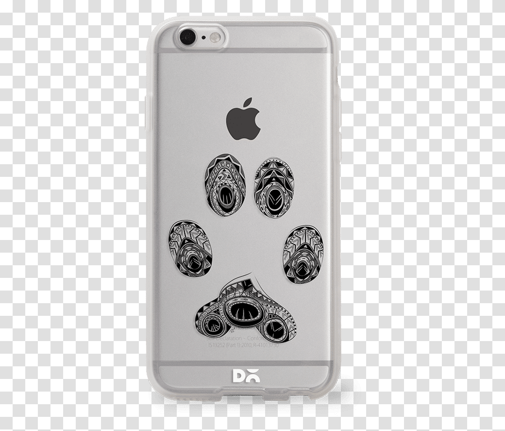 Dailyobjects Cat Paw Print Silicone Clear Case For Iphone 6 Boho Paw Print, Mobile Phone, Electronics, Cell Phone, Wristwatch Transparent Png