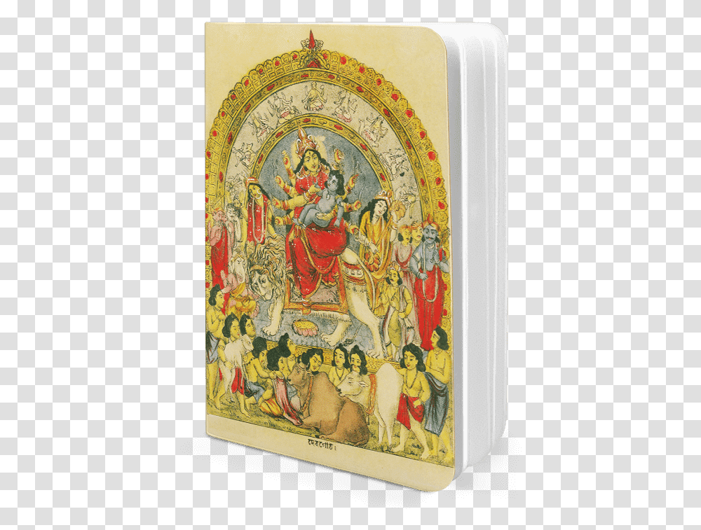 Dailyobjects Goddess Durga With Baby Krishna A5 Notebook Illustration, Architecture, Building, Painting Transparent Png