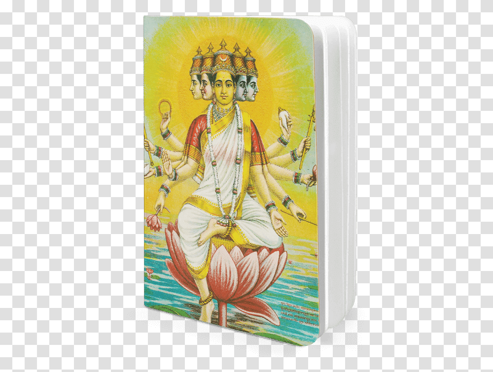 Dailyobjects Indian Mythology Lakshmi A5 Notebook Plain, Person, Worship, Painting Transparent Png