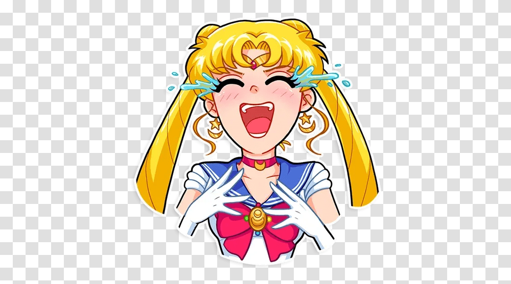 Dailytools Whatsapp Stickers Stickers Cloud Sailor Moon Sticker Whatsapp, Person, Human, Comics, Book Transparent Png