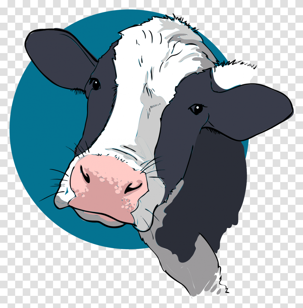 Dairy Cow Face Clip Art, Cattle, Mammal, Animal, Person Transparent Png