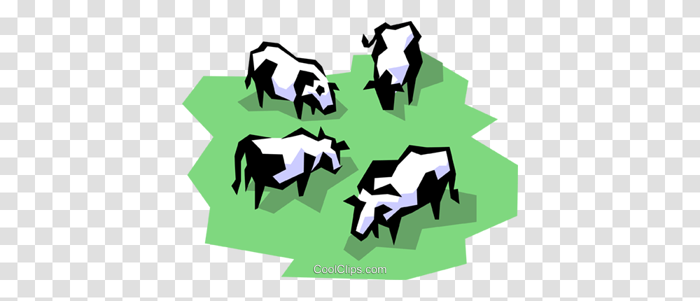 Dairy Cows Royalty Free Vector Clip Art Illustration, Paper, Animal, Herd, Mammal Transparent Png