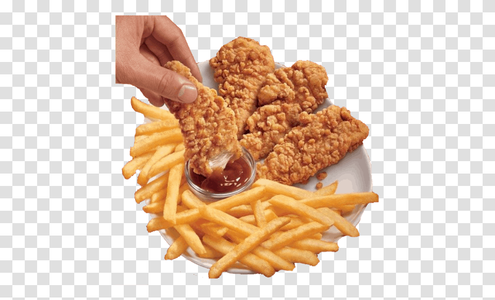 Dairy Queen Chicken Strips, Fries, Food, Person, Human Transparent Png