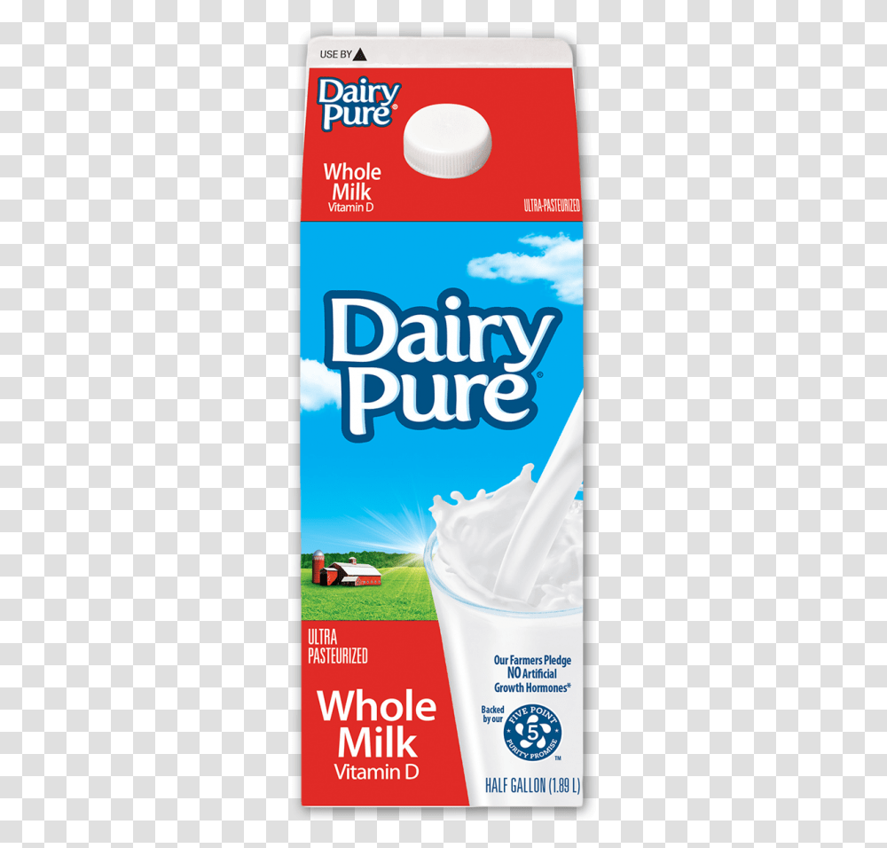Dairypure Whole Milk Tuscan Dairy Farms Dairy Pure Whole Milk Half Gallon, Advertisement, Poster, Flyer, Paper Transparent Png