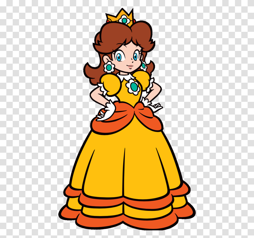 Daisy 2d Download Princess Daisy, Apparel, Dress, Female Transparent Png