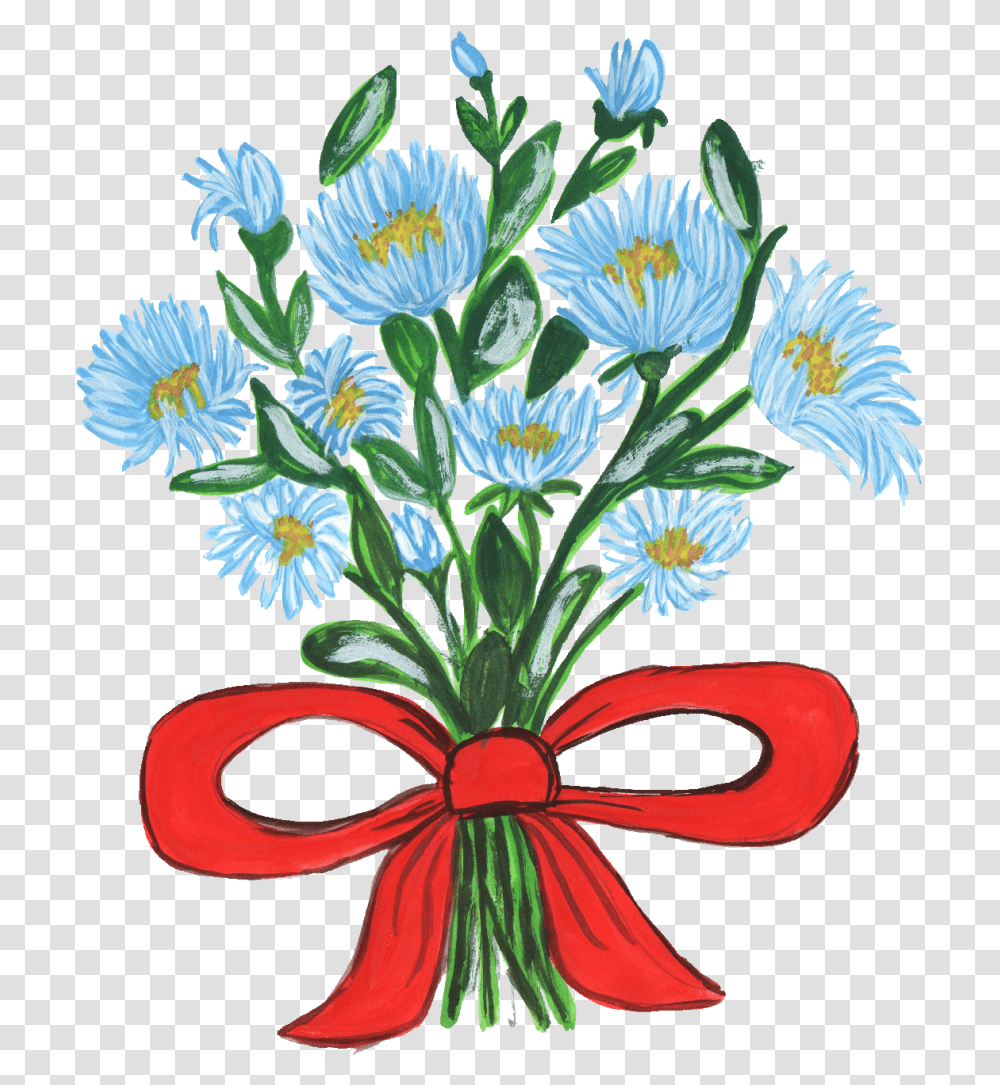 Daisy Clipart Bunch Free For Flower Bouquet Background, Floral Design, Pattern, Graphics, Plant Transparent Png