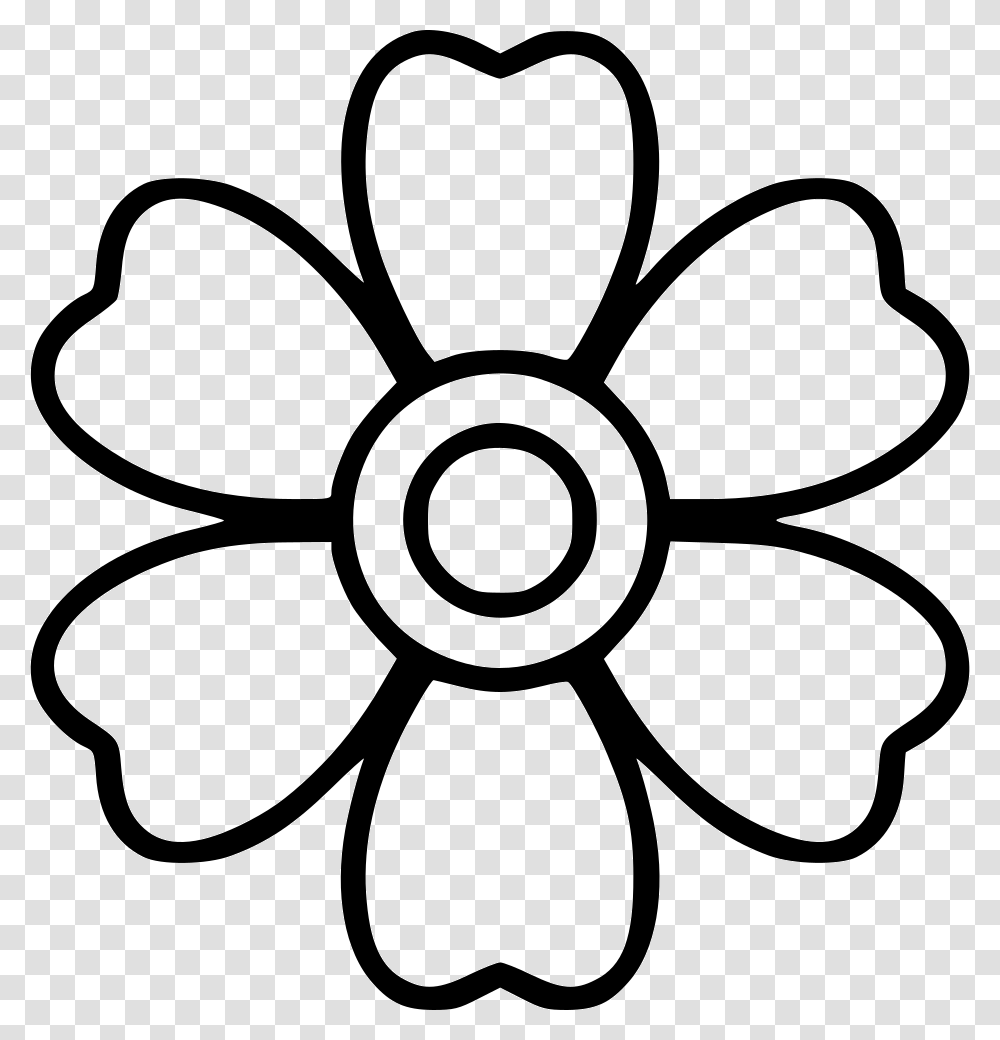 Daisy Colouring Pages Of A Flower, Machine, Scissors, Blade, Weapon Transparent Png