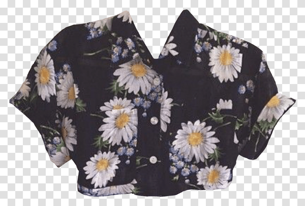 Daisy Cute Short Sleeve Button Up Shirts, Cushion, Robe, Fashion Transparent Png