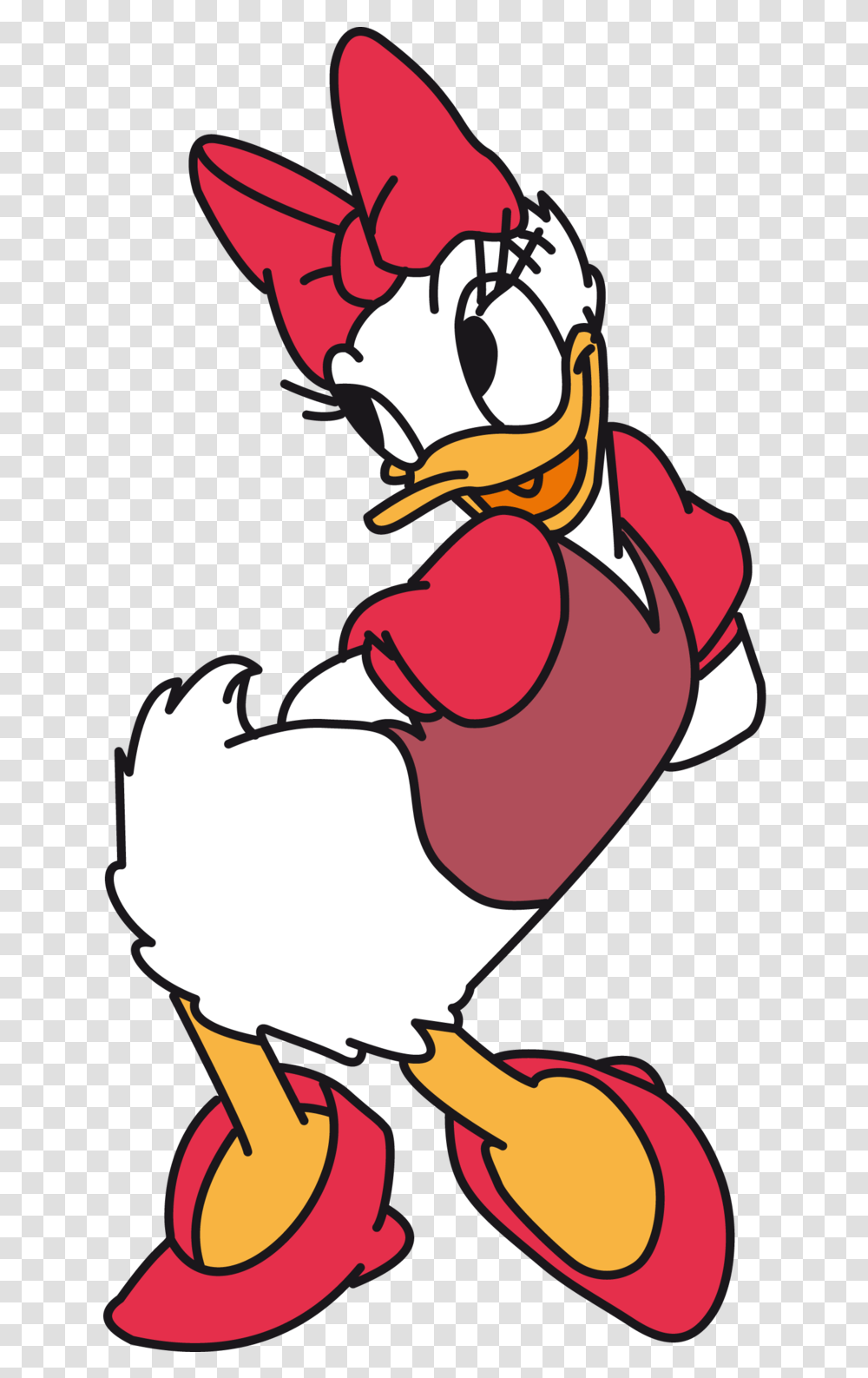 Daisy Duck Daisy Duck Love, Beak, Bird, Animal, Flamingo Transparent Png