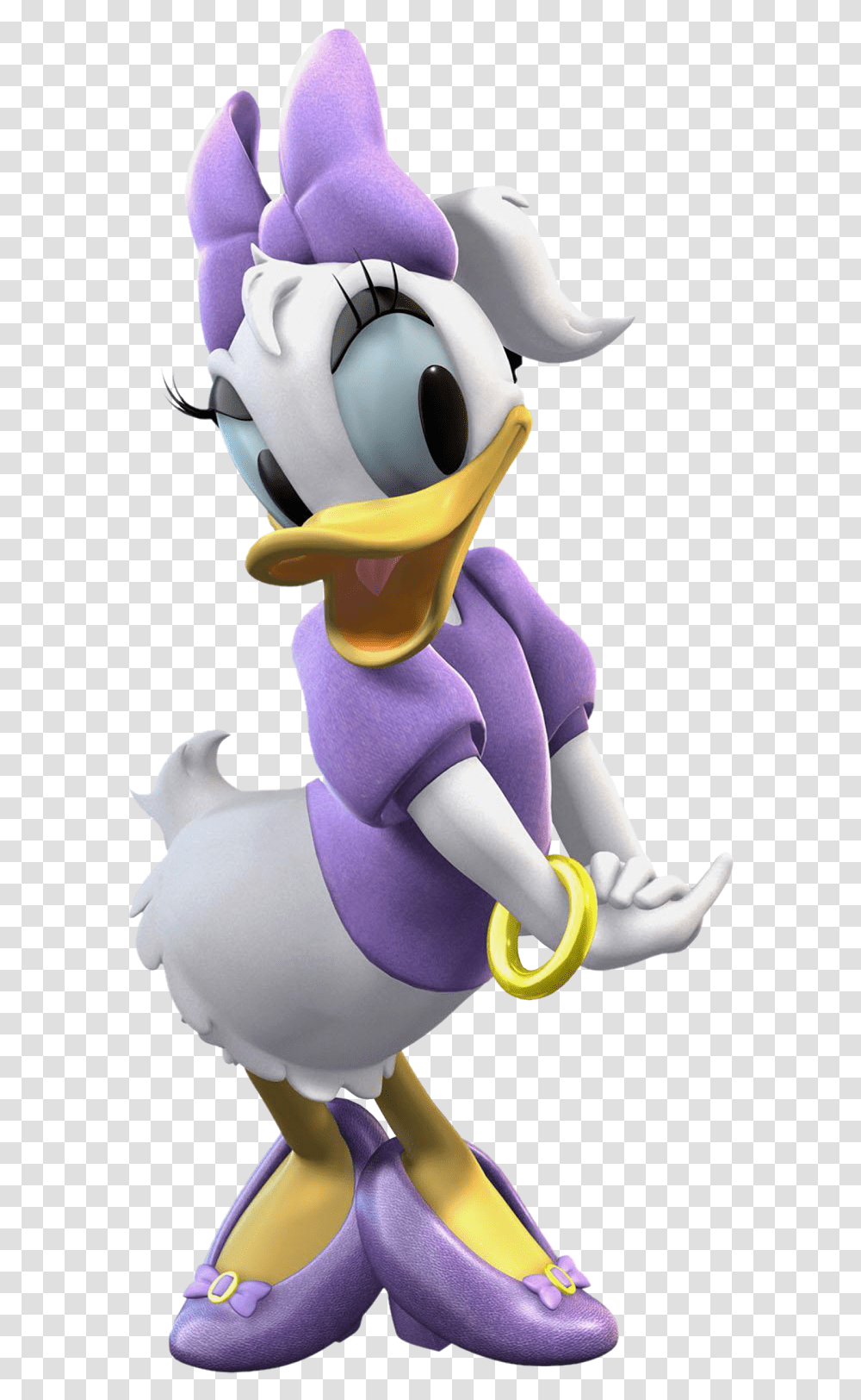 Daisy Duck From Mickey Mouse Clubhouse, Figurine, Mascot, Toy, Person Transparent Png