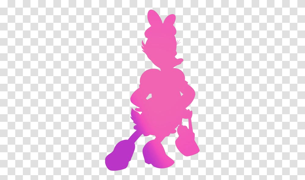 Daisy Duck Lady Silhouette Illustration, Animal, Outdoors, Person, Light Transparent Png