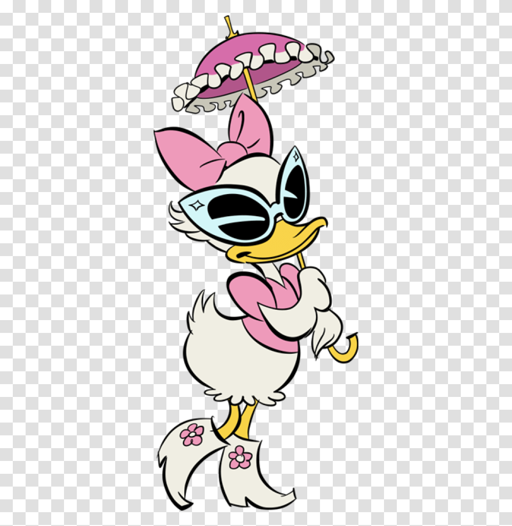 Daisy Duck Mickey Mouse Shorts, Label, Person Transparent Png