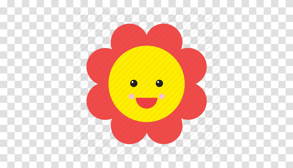 Daisy Emoji Emoticon Face Flower Nature Smiley Icon, Rattle Transparent Png