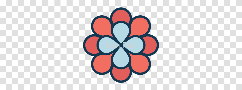 Daisy Floral Flower Color Vector Icon Flor De 8 Petalos Vector, Graphics, Art, Rug, Light Transparent Png