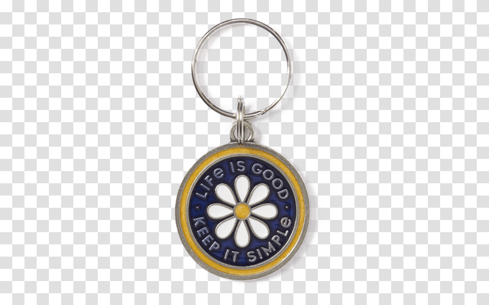 Daisy Keep It Simple Keeper Keyring Life Is Good Keychain, Pendant, Clock Tower, Architecture, Building Transparent Png
