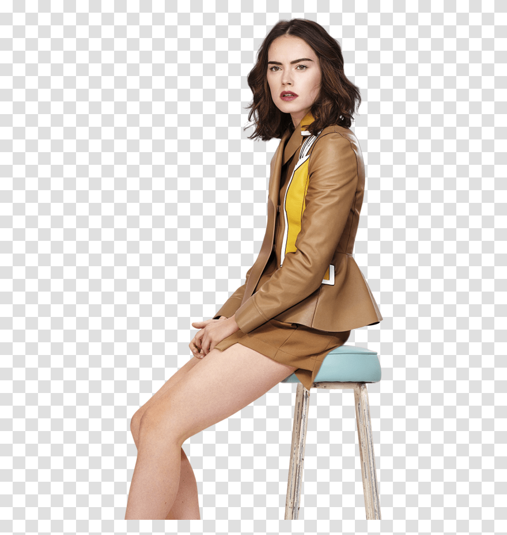 Daisy Ridley, Person, Coat, Jacket Transparent Png