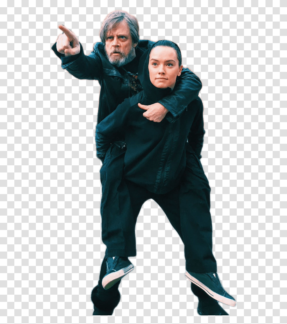 Daisy Ridley Mark Hamill, Sleeve, Long Sleeve, Person Transparent Png