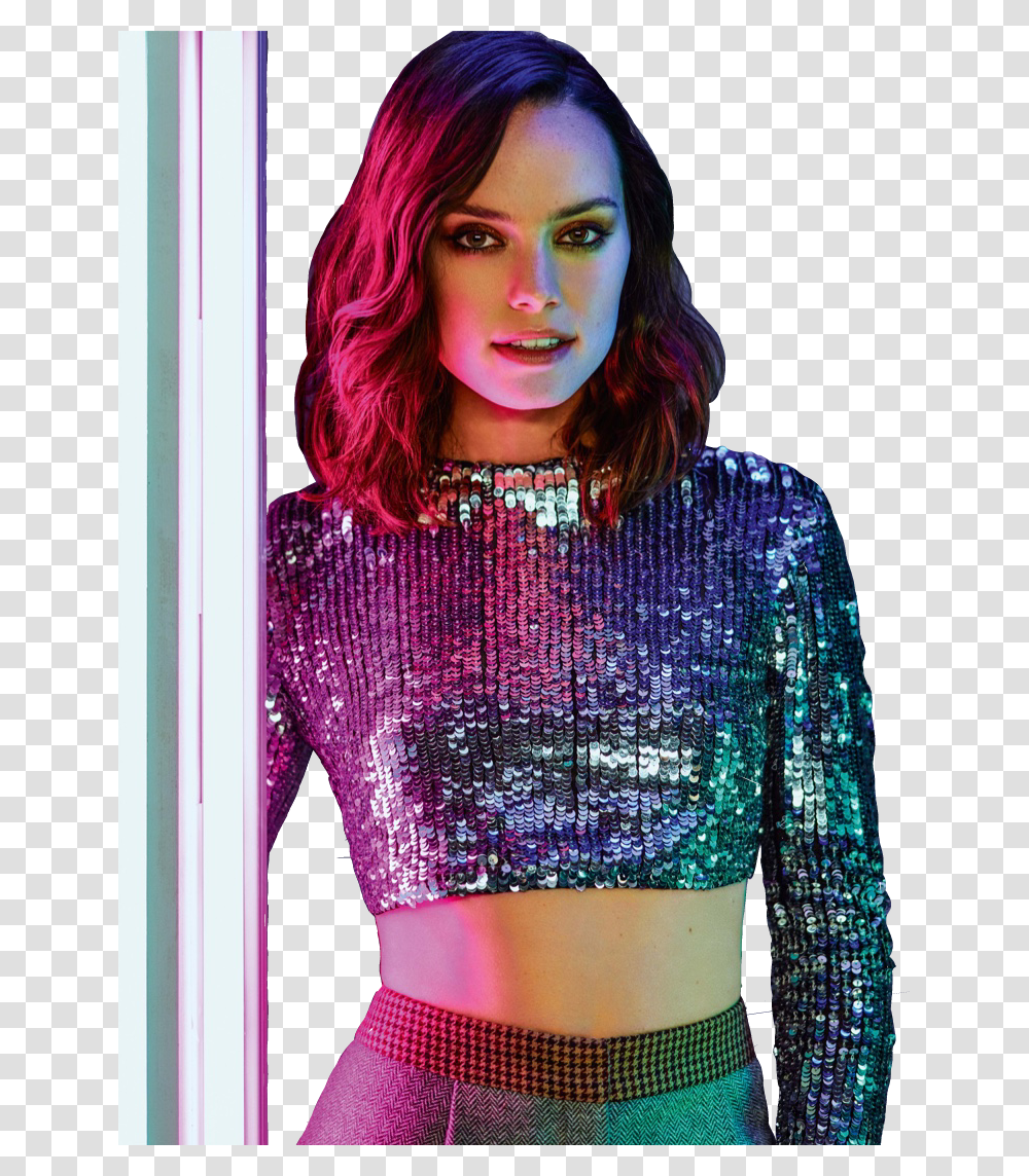 Daisy Ridley Sexy Gif Daisy Ridley Sparkle, Person, Human, Apparel Transparent Png