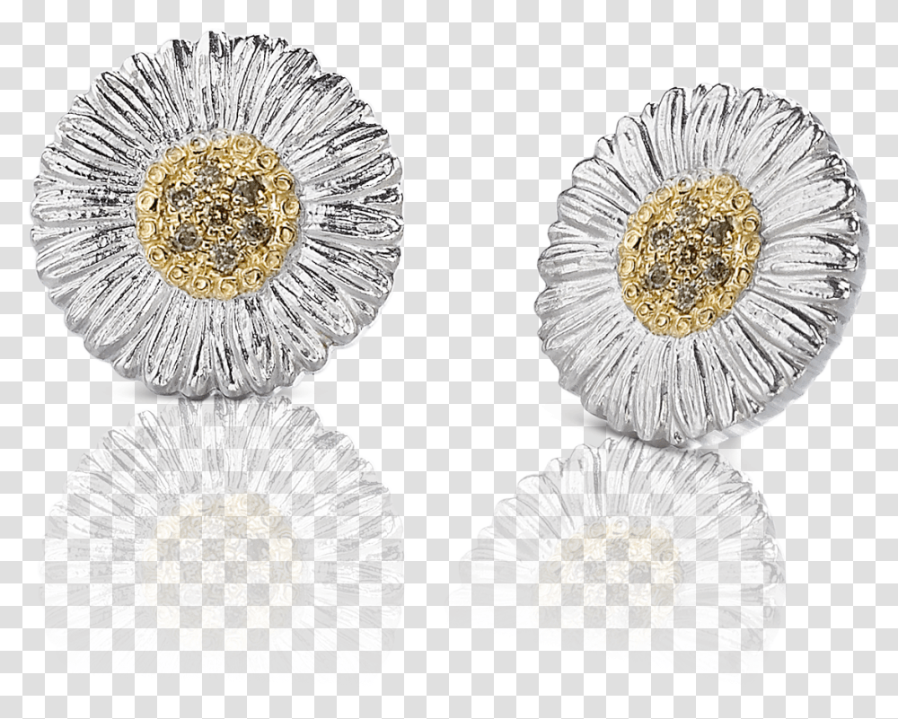 Daisy Small Button Earrings Earring, Jewelry, Accessories, Accessory, Brooch Transparent Png
