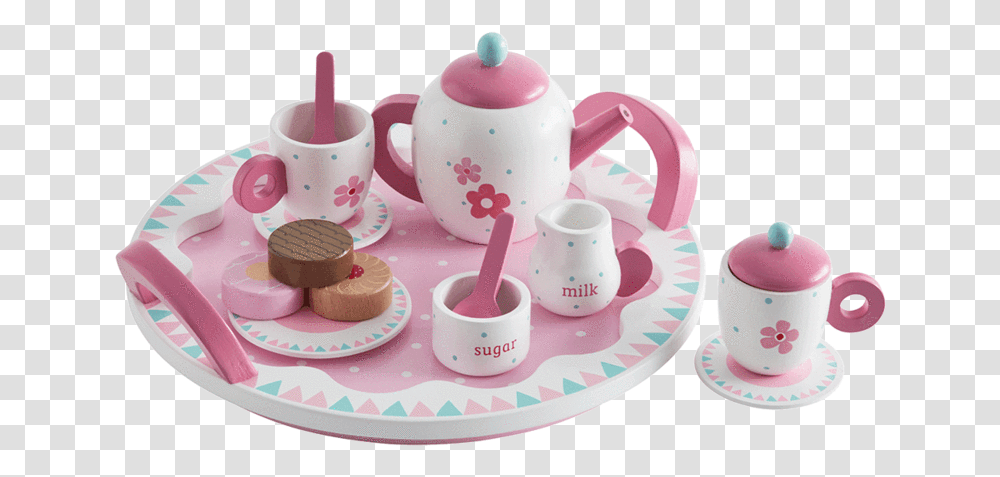 Daisy Tea Set Juego De Fiesta De Te, Pottery, Birthday Cake, Dessert, Food Transparent Png