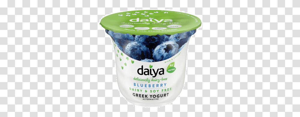 Daiya Blueberry Yogurt Plain Greek Yogurt Style Tube Daiya, Plant, Fruit, Food, Dessert Transparent Png