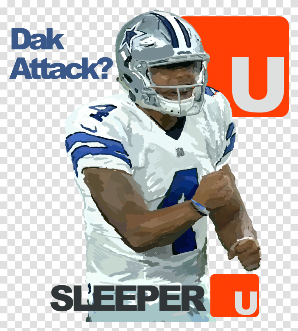 Dak Prescott Are You Ready Fantasy American Football, Helmet, Clothing, Person, People Transparent Png