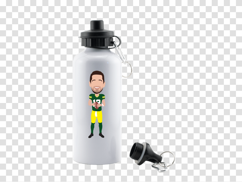 Dak Prescott Sublimation White Water Bottle, Person, Human, Jar, Snowman Transparent Png