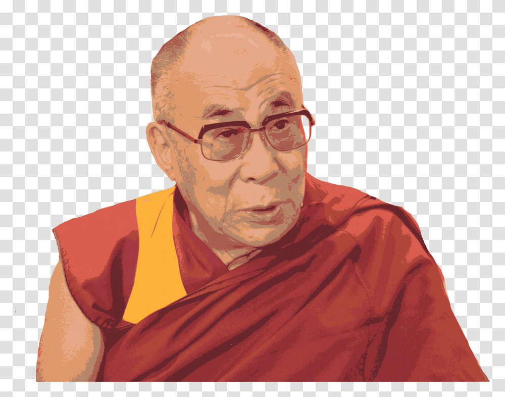 Dalai Lama Image Mercedes Benz Dalai Lama, Person, Human, Monk, Glasses Transparent Png