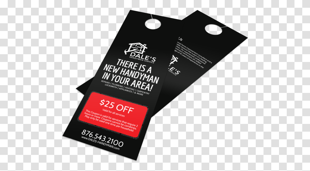 Dale S Handyman Discount Door Hanger Template Preview Flyer, Advertisement, Poster, Paper, Brochure Transparent Png