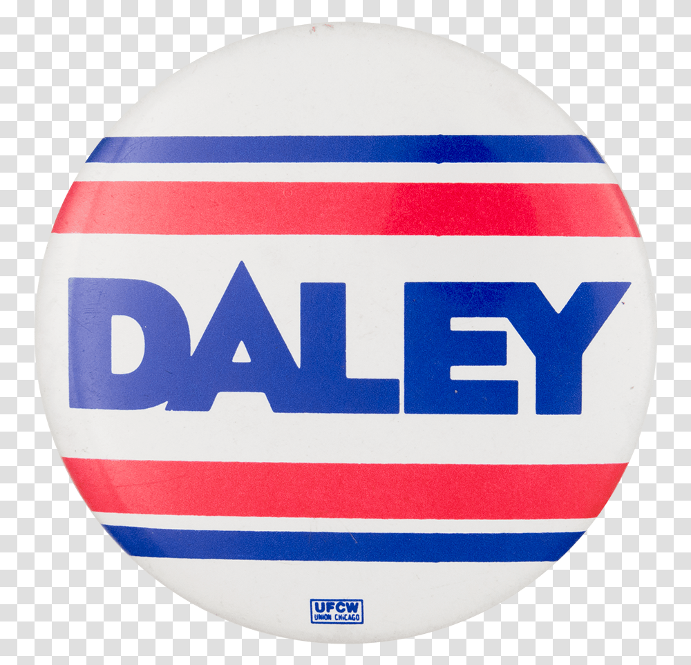 Daley Red And Blue Stripes Chicago Button Museum Oval, Logo, Trademark, Badge Transparent Png