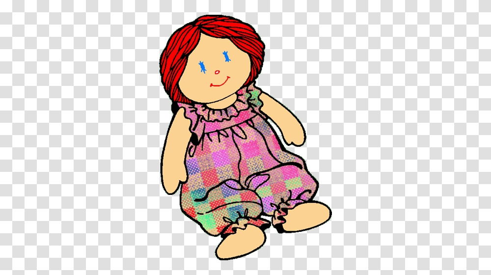 Dall Clipart Rag Doll, Toy, Apparel, Hat Transparent Png