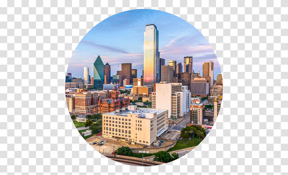 Dallas, City, Urban, Building, High Rise Transparent Png