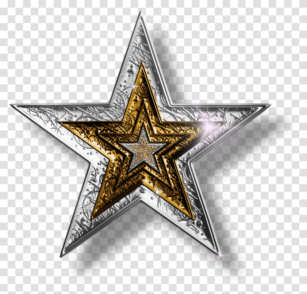 Dallas Cowboy Star Clipart Image Star Clipart Silver And Gold Stars, Cross, Star Symbol Transparent Png