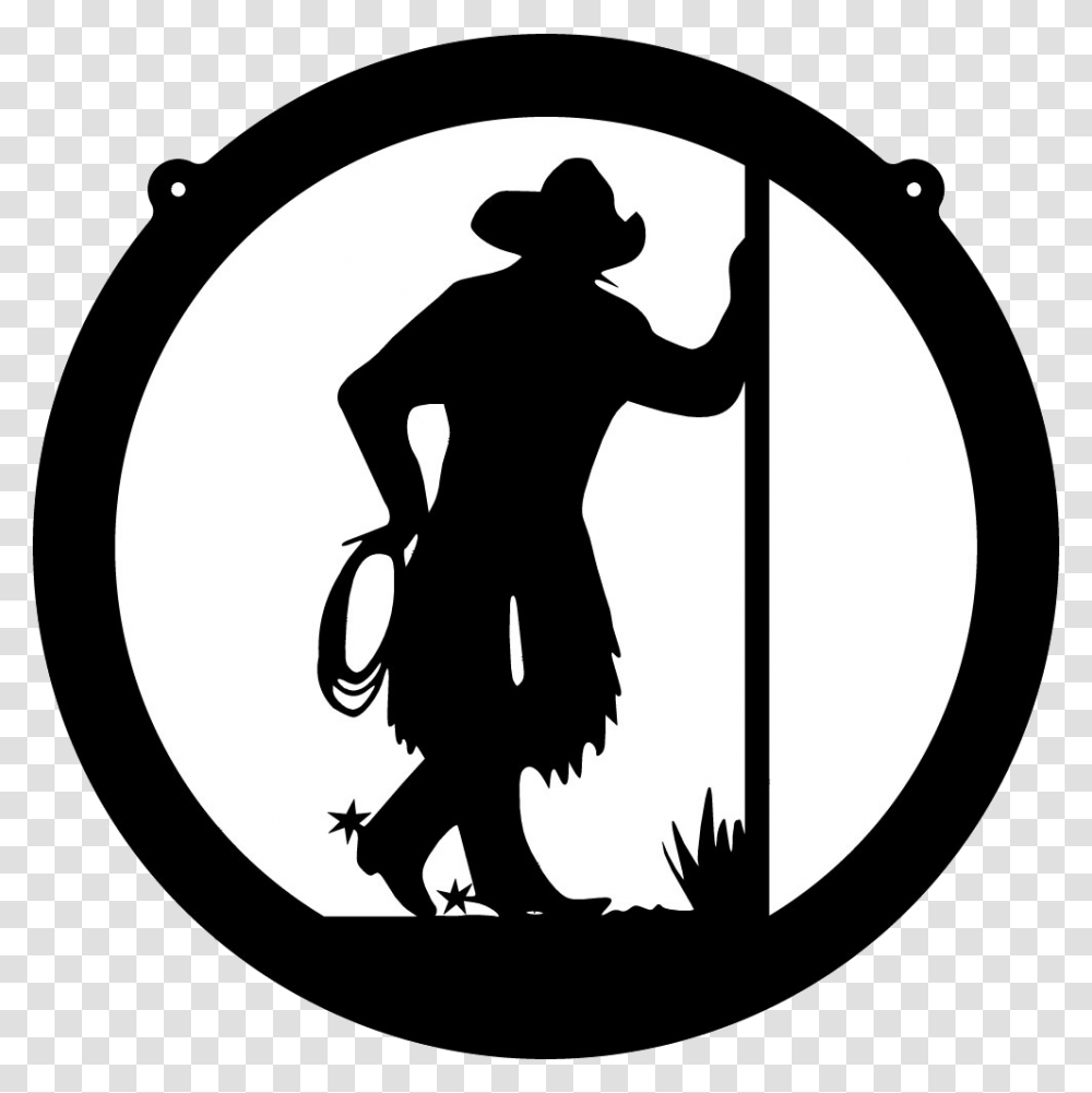 Dallas Cowboys Clip Art Free Image Cowboy Clipart Black And White, Person, Human, Logo Transparent Png