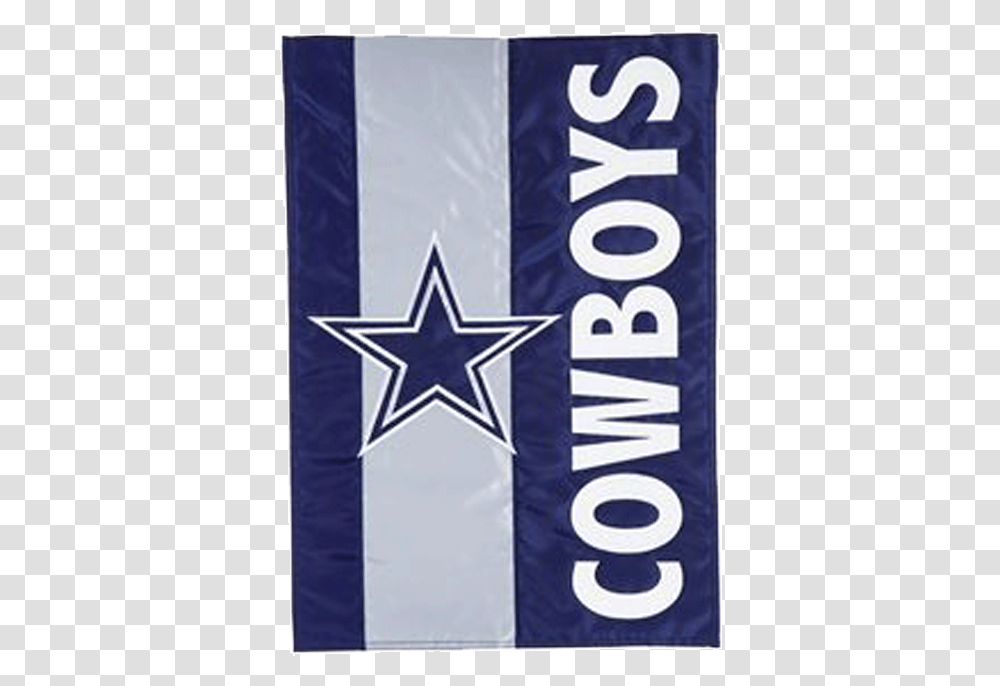 Dallas Cowboys Garden Flag Dallas Cowboys Star, Text, Symbol, Banner, Star Symbol Transparent Png