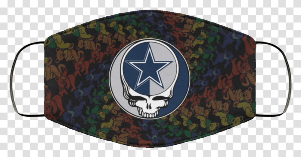 Dallas Cowboys Grateful Dead Face Mask Grateful Dead, Symbol, Star Symbol, Purse, Handbag Transparent Png