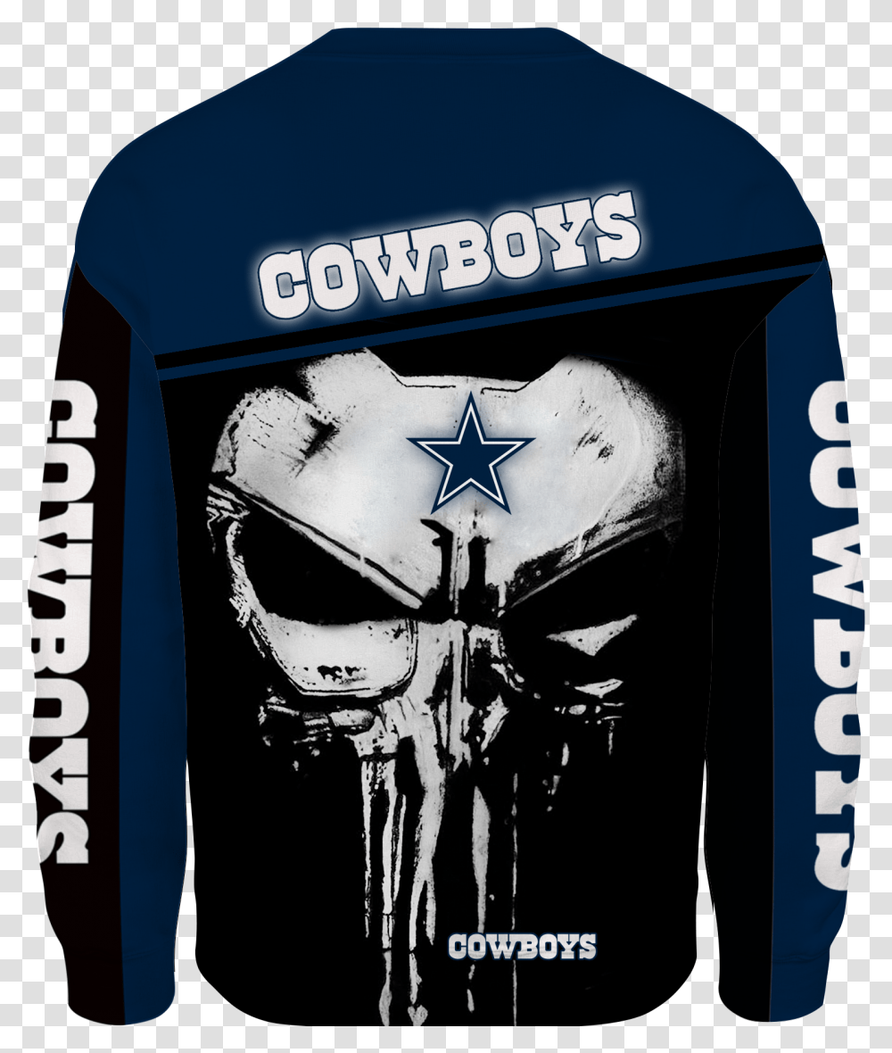 Dallas Cowboys Punisher New Skull Full All Over Print K1222 Dallas Cowboys, Symbol, Label, Text, Logo Transparent Png