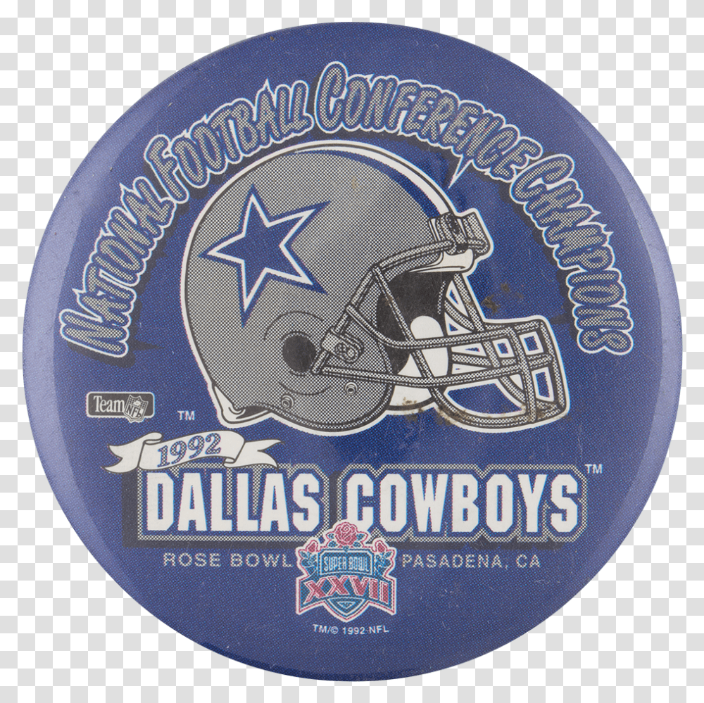 Dallas Cowboys Rose Bowl Sports Button Museum Vintage German Bar Sign, Logo, Trademark, Badge Transparent Png