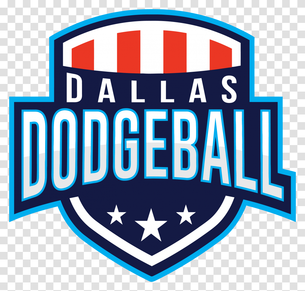 Dallas Dodgeball Color Logo Emblem, Trademark, Star Symbol Transparent Png