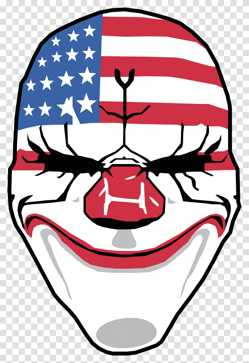 Dallas Mask Payday, Flag, Label Transparent Png