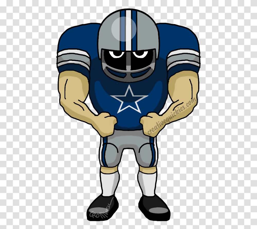 Dallas Texas Cowboys Cartoon Football Player, Person, Clothing, Hand, Helmet Transparent Png