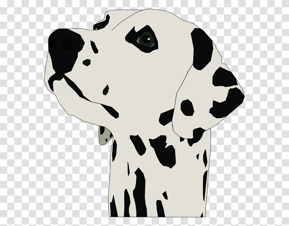 Dalmatian Clipart Svg Dalmatian Head Clipart, Stencil, Face Transparent Png
