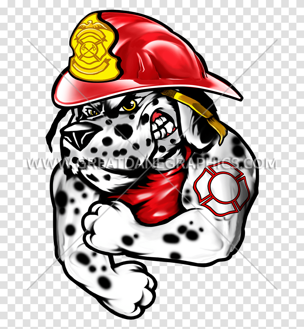 Dalmatian Fire Dog Dalmatian Firefighter Clipart, Helmet, Apparel, Person Transparent Png