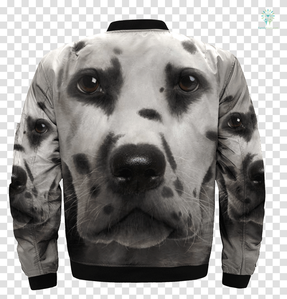 Dalmatian Over Print Jacket Tag Familyloves T Shirt, Dog, Pet, Canine, Animal Transparent Png