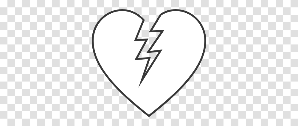 Damaged Heart Graphic Broken Heart White, Plectrum, Logo, Symbol, Trademark Transparent Png