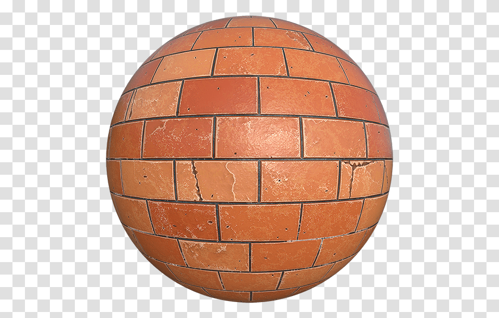 Damaged Red Brick Texture With Cracks Seamless And Brickwork, Sphere, Soccer Ball, Football, Team Sport Transparent Png