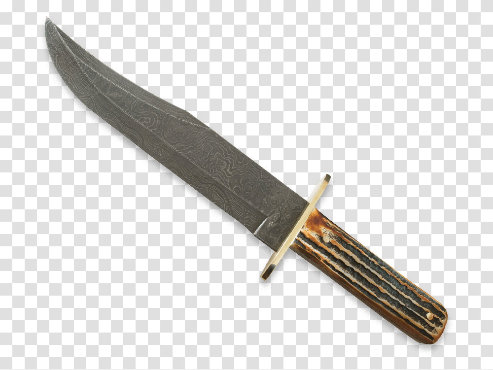 Damascus Bowie Knives Bowie Knife, Blade, Weapon, Weaponry, Dagger Transparent Png