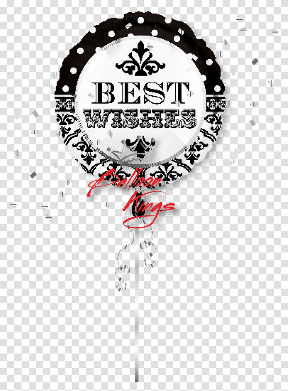 Damask And Dots Best Wishes Best Wishes Cupcake Topper, Poster, Advertisement, Paper, Flyer Transparent Png